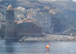 Joyau De La Cote Catalane COLLIOURE Eglise Notre Dame Des Anges  (SCAN RECTO VERSO)NONO0092 - Collioure