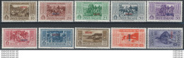 1932 Egeo Nisiro Garibaldi 10v. MNH Sassone N. 17/26 - Other & Unclassified