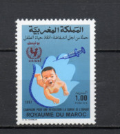 MAROC N°  1038   NEUF SANS CHARNIERE  COTE 0.70€   SURVIE DE L'ENFANT - Morocco (1956-...)