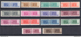 1946-51 Italia - Repubblica, Pacchi Postali Filigrana Ruota , 14 Valori , MNH** - Centratura Mediocre - Colis-postaux