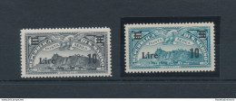 1942 SAN MARINO - Posta Aerea , N° 19/20 , Francobolli Di Posta Aerea Del 1931 Soprastampati , MNH** - Posta Aerea