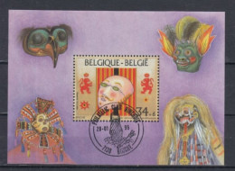 Belge BLOC MASQUE BINCHE 1995 - Usati