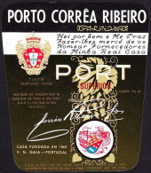 Port Wine Label, Portugal - PORTO CORRÊA RIBEIRO. Port Superior -|- Corrêa Ribeiro Filhos. Vila Nova De Gaia - Autres & Non Classés
