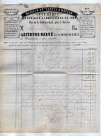 VP23.116 -1866 - Lettre / Facture - Fabrique D'Etrilles & Chandeliers... LEFEBURE - BARUE à ORLEANS Pour SAINT POURCAIN - 1800 – 1899