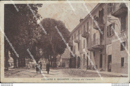 Bg422 Cartolina Luserna S.giovanni Piazza Del Canavero 1933 Provincia Di Torino - Altri & Non Classificati