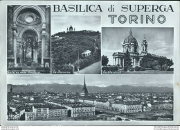 Bb370 Cartolina Torino Citta' Basilica Di Superga - Andere & Zonder Classificatie