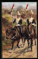 Künstler-AK Harry Payne: The Advance Guard, 17th Lancers  - Other & Unclassified