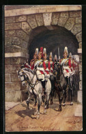 Künstler-AK Harry Payne: The King`s Guard At Whitehall, 2nd Life Guards  - Autres & Non Classés