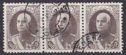 Asie  -  Iran  1938  -  Y&T  N °  641  Bande De 3 Oblitérés - Iran