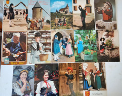 Dèstockage - France,Folklore Lot Of 31 Postcards.#46. - Personnages