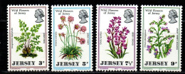 Jersey 1972 - Mi.Nr. 61 - 64 - Postfrisch MNH - Blumen Flowers - Otros & Sin Clasificación