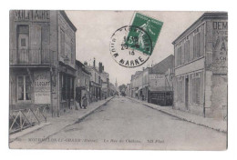 MOURMELON LE GRAND  [51] Marne - La Rue De Châlons En 1916 - Animée - Commerce De Photographie Et De Cartes Postales - Mourmelon Le Grand