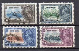 Hong Kong, Used, 1935, Michel 132 - 135, King George V, Silver Jubilee - Used Stamps