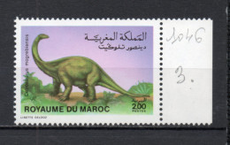 MAROC N°  1046   NEUF SANS CHARNIERE  COTE 7.00€    PREHISTOIRE ANIMAUX FAUNE - Marruecos (1956-...)