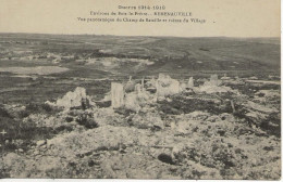 54 - Bois-le-Prêtre - REMENAUVILLE Vue Panoramique Du Champ De Bataille Et Ruines Du Village    ** CPA Vierge** - Altri & Non Classificati