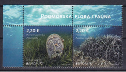 CROATIA  2024,EUROPA CEPT ,UNDERWATER FAUNA,,MNH - Croacia