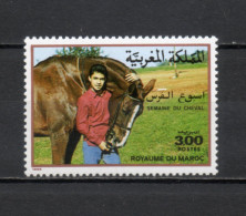 MAROC N°  1049   NEUF SANS CHARNIERE  COTE 2.50€    CHEVAL ANIMAUX - Marocco (1956-...)