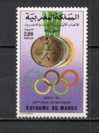 MAROC N°  1055   NEUF SANS CHARNIERE  COTE 1.00€    JEUX OLYMPIQUES SEOUL SPORT - Morocco (1956-...)