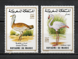 MAROC N°  1056 + 1057    NEUFS SANS CHARNIERE  COTE 6.00€    OISEAUX ANIMAUX FAUNE - Maroc (1956-...)