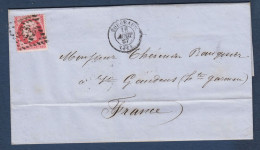 Napoléon N° 24 Sur Lettre De Bordeaux - Cote : 100 € - 1862 Napoléon III.