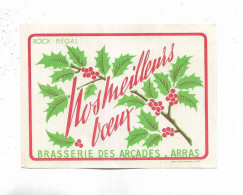 62 - Document Publicitaire " NOS MEILLEURS VOEUX  "par La Brasserie Des Arcades à  ARRAS ( Pas-de-Calais ) - Advertising