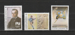 Grece N° 1841 à 1843 ** Evénements Et Manifestations Sportives - Unused Stamps