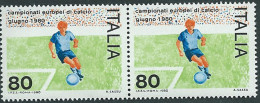 Italia, Italy, Italie, Italien 1980; Campionati Europei Di Calcio; Coppia . Nuovi - Eurocopa (UEFA)