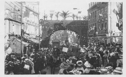 MONTLUCON (Allier) - Concours Musical 1910 - Arc De Triomphe - Carte-Photo F. Pointud, écrit (2 Scans) - Montlucon