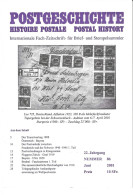 Postgeschichte - Internationale Fach-Zeitschrift- Für Brief- Und Stempelsammler - Filatelia E Historia De Correos