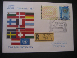 Österreich- Sonder-Beleg Tag Der Nationen Einschreiben Mit Automatenmarke MiNr. 1 Und 1532 - Machine Labels [ATM]