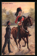 Künstler-AK Harry Payne: The Black Watch, Field Officer, Review Order, And Company Officer, Weihnachtsgruss  - Otros & Sin Clasificación