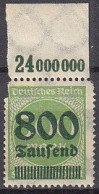 DR  307 OR, Ungebraucht *, Überdruckmarke, 1923 - Unused Stamps