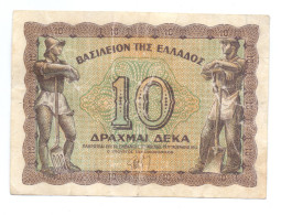 Greece 10 Drachmas 1944 - Griechenland