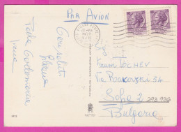 293936 / Italy - Saluti Da FIUGGI , Folk Costume Panorama City  PC 1970 Fiuggi Fonte USED - 25+25 L Coin Of Syracuse - 1961-70: Poststempel