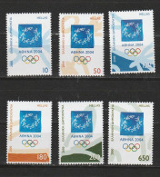 Grece N° 2033 à 2038** Serie Athenes 2004 JO - Unused Stamps