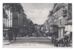 VERSAILLES - Écrite En 1916 - La Rue Carnot - Commerces - Pharmacie - Omnibus - Automobiles - Animée - Versailles