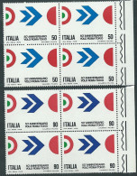 Italia 1970; Volo Roma-Tokio, 50° Anniversario. Serie Completa In 2 Quartine Di Bordo Destro. - 1961-70: Ungebraucht