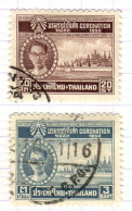 T+ Thailand 1950 Mi 277 281 Bhumipol Adujadeh - Thaïlande