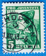 1935 Zu J 73 PRO JUVENTUTE Obl. SCHÜPFEN .1.12.35 Voir Description - Used Stamps