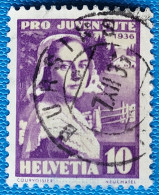 1936 Zu J 78 PRO JUVENTUTE Obl. BURSINS 7.12.36 Voir Description - Used Stamps