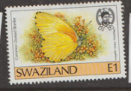 Swaziland  1987  SG 526  E1  Butterfly Fine Used - Swasiland (...-1967)