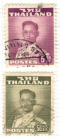 T+ Thailand 1951 Mi 282A 287A Bhumipol Adujadeh - Thailand