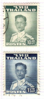 T+ Thailand 1951 Mi 283C 288C Bhumipol Adujadeh - Thaïlande