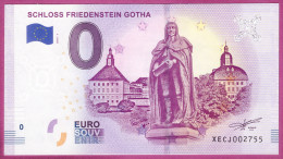 0-Euro XECJ 2018-1 SCHLOSS FRIEDENSTEIN GOTHA - Private Proofs / Unofficial