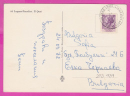 293939 / Italy - 64 Lugano-Paradiso. Il Quai (Switzerland) PC 1972 Milano USED - 25 L Coin Of Syracuse - 1971-80: Marcophilia