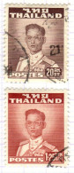 T+ Thailand 1951 Mi 285A 290A Bhumipol Adujadeh - Thailand