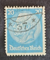 Paul Von Hindenburg 20 Pf Deutsches Reich - Usati