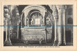 R060369 The Throne Of Diwan I Am In Delhi. India. H. A. Mirza. No 23 - Monde