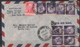 USA STAMPS.  1957 COVER TO ISRAEL - Storia Postale