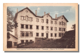 Saint BONNET LE CHATEAU Le Pensionnat Saint Joseph Facade Externat Libre De Garçons   2 (scan Recto-verso) OO 0934 - Autres & Non Classés